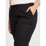 Broeken - Midden Taille - Kniekorte Lengte - Regular Fit - 55% LENZING™ ECOVERO™ Viscose, 45% Linnen