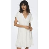 Only - Onlsandra - Jerseyjurk - Off-white - 95% Polyester 5% Elastaan