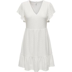 Only - Onlsandra - Jerseyjurk - Off-white - 95% Polyester 5% Elastaan