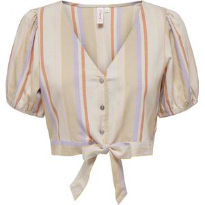 ONLY - ONLTINE SS KNOT BUTTON TOP LIFE CS - Dames - Blouses
