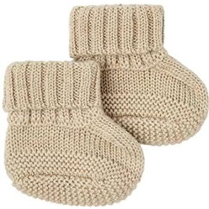 Bestseller A/S Babyjongens NBMWRILLA Wool Knit Slippers XXIII sokken, White Pepper, 62/68, White Pepper, 62/68 cm