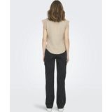 Only T-shirt Onlthyra Sl Mix Top Wvn 15292918 Oxford Tan Dames