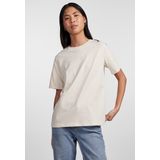 Pieces - T-shirt - Birch - 100% Biologisch Katoen