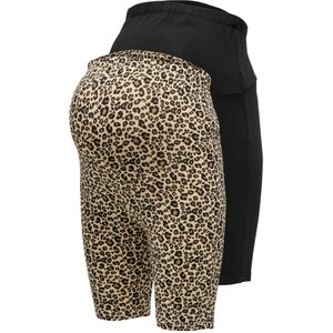 ONLY MATERNITY - OLMLOVELY - Korte Broek - Bruin/Zwart - Slim Fit