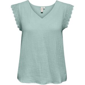 Top - Zacht - V-Hals - Korte Mouwen - Katoen - Regular Fit