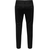 Onsmark - Tapered Fit - Cropped Chinobroek - Beige - Stretchy Stof