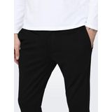 Onsmark - Tapered Fit - Cropped Chinobroek - Beige - Stretchy Stof