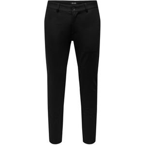 Onsmark - Tapered Fit - Cropped Chinobroek - Beige - Stretchy Stof