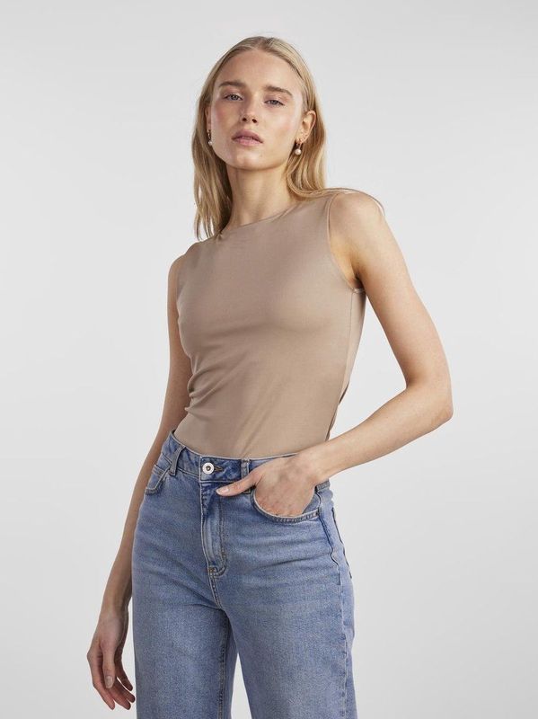 Pieces - Neja - Bodysuit - Mouwloos - Hoge Hals