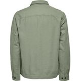 Only & Sons - Onskennet Ls Linen Overshirt - Swamp - Overhemd