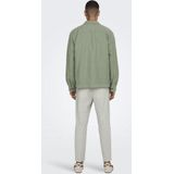 Only & Sons - Onskennet Ls Linen Overshirt - Swamp - Overhemd