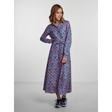 PIECES - PCASHLEY LS MIDI SHIRT DRESS - Dames - Katoen