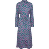 PIECES - PCASHLEY LS MIDI SHIRT DRESS - Dames - Katoen