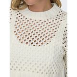 Gebreide Trui - Marshmallow - Ronde Hals - Lange Mouwen - Regular Fit