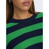 ONLY Gestreepte Trui ONLMALAVI Donkerblauw/ Groen