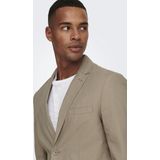 Colbert - Effen - Slim Fit - Licht Gevoerd - Linnen