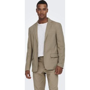 Colbert - Effen - Slim Fit - Licht Gevoerd - Linnen