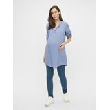 MAMALICIOUS Zwangerschapstuniek MLMERCY met Ceintuur Lichtblauw