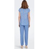 Bestseller - Onlvic S/S AOP Top - Dames - Marine / Aop: Happy Ditsy - Katoen