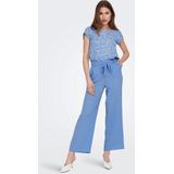 Bestseller - Onlvic S/S AOP Top - Dames - Marine / Aop: Happy Ditsy - Katoen