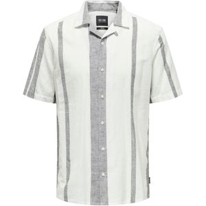 Only & Sons, Heren, Overhemden, Veelkleurig, Maat: S Linnen,