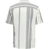 ONLY & SONS - ONSCAIDEN - Overhemd - Cloud Dancer - Korte Mouwen, Knoopsluiting, Regular Fit
