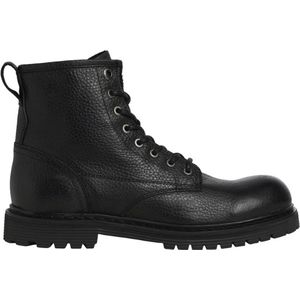 Jack & Jones - Heren Veterschoenen Buckley Leather Boot - Zwart - Maat 40