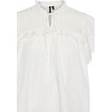 Vero Moda - Blouse Vmfema Ss Top Wvn 10288266 - Snow White - Dames