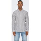 ONLY & SONS - ONSCAIDEN - Overhemd - Dark Navy - Katoen/Linnen