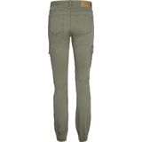 Cargo Broek - Enkel Lengte - Slim Fit - Enzymwassing - Cargozakken