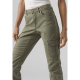 Cargo Broek - Enkel Lengte - Slim Fit - Enzymwassing - Cargozakken