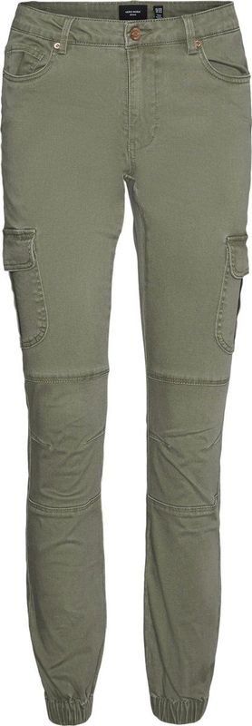 Cargo Broek - Enkel Lengte - Slim Fit - Enzymwassing - Cargozakken