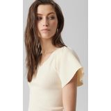 VERO MODA - VMGINNY - T-shirt - Eggnoga - Korte Mouwen