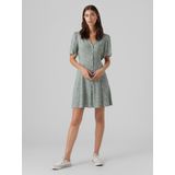 Vmalba - Korte Jurk - Zwart - Regular Fit - V-Hals - Korte Mouwen