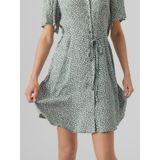 Vmalba - Korte Jurk - Zwart - Regular Fit - V-Hals - Korte Mouwen