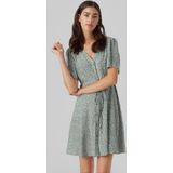 Vmalba - Korte Jurk - Zwart - Regular Fit - V-Hals - Korte Mouwen