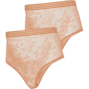 Mlhailee - Brazilian Slip - Zwart - Biologisch Katoen - High Waist - Elegant Kant Detail