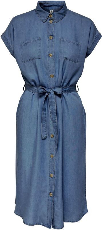 ONLY - ONLPEMA - Denim Blousejurk - Donkerblauw