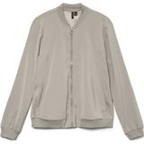 Bomber Jacket - Lichter - Gespreide Kraag - Lange Mouwen - Ritssluiting