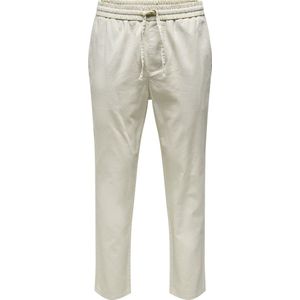 Cropped Stoffhose aus Leinen-Mix Modell 'LINUS'