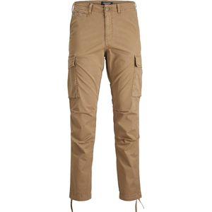 JACK & JONES Ace Tucker Cargoa loose fit - heren cargo broek - camel bruin