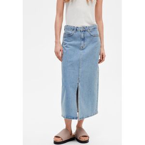 Selected - Krista-gerda - Spijkerrok - Blauw - Maxi-lengte - Hoge Taille