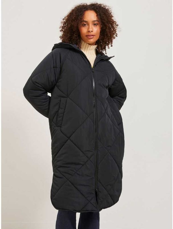 JACK&JONES Dames JXSIENNA Gewatteerde Hood Jacket - Zwart
