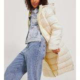 JACK & JONES Jxnora Lange Damesjas - Ivoor Wit - Lichtgewicht - Duurzaam Materiaal