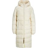 JACK & JONES Jxnora Lange Damesjas - Ivoor Wit - Lichtgewicht - Duurzaam Materiaal