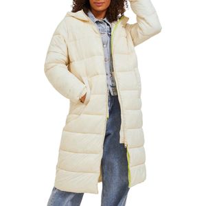 JACK & JONES Jxnora Lange Damesjas - Ivoor Wit - Lichtgewicht - Duurzaam Materiaal