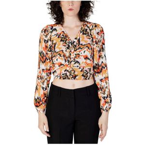Only - ONLNEW LINDA LS TOP - Blouse - Oranje - Lange Mouwen
