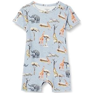 Bestseller A/S Baby-jongens NBMJUPAR Sunsuit Jumpsuit, Dusty Blue, 56, Dusty Blue., 56 cm