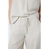 Noisy May - Casual Joggingbroek - Natuur - Linnen - Brede Pasvorm