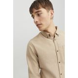 Jack & Jones - Jjeclassic Melange - Overhemd - Hoogwaardig - Gebreide Stof